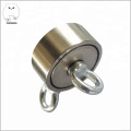 250lbs D60mm Double Side Neodymium Fishing Magnet With Eyebolt